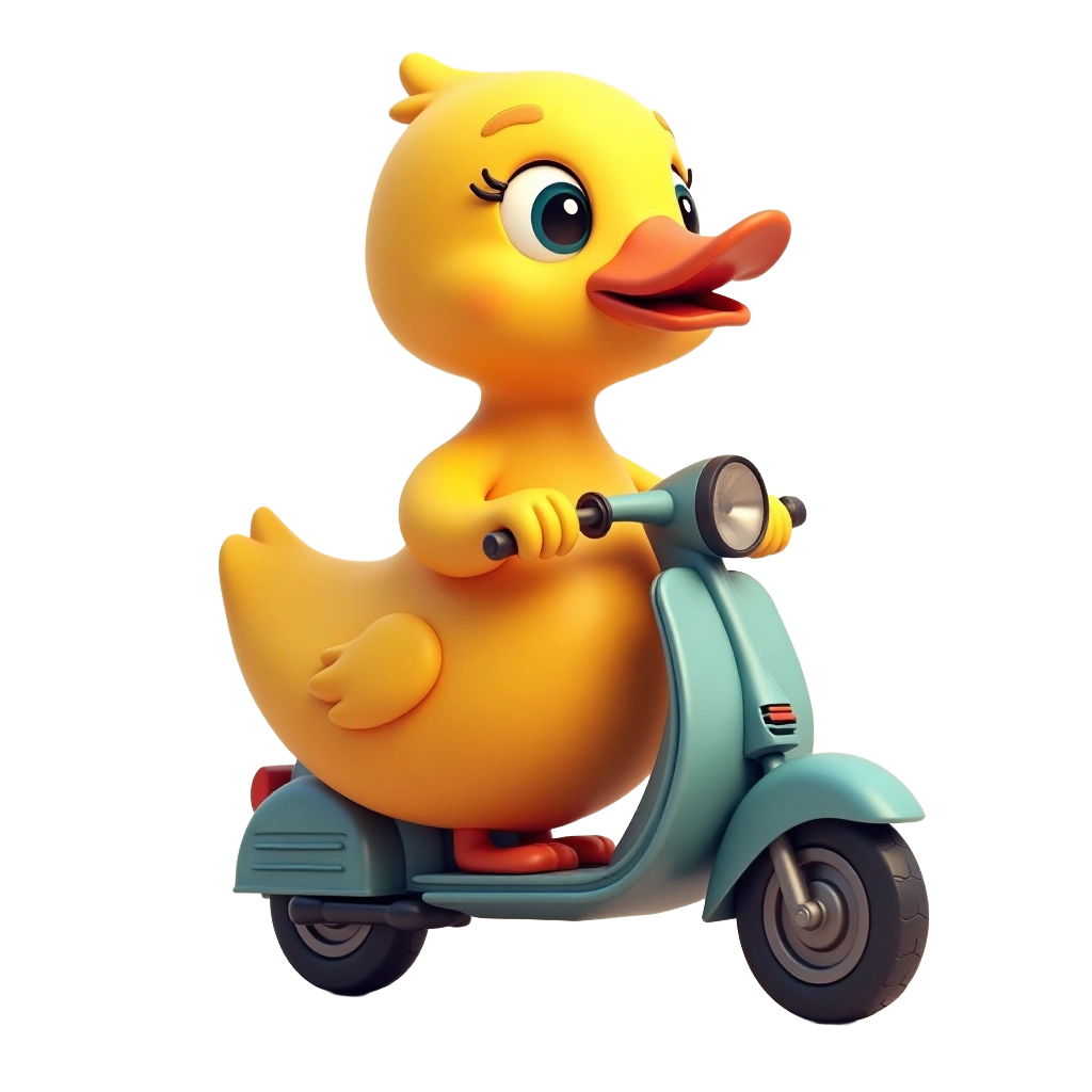 Duck on a Scooter